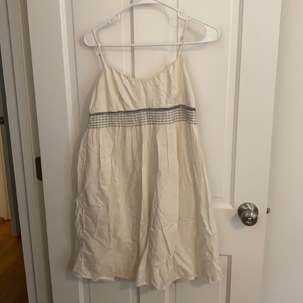 James Perse cream cotton mini dress size 3 (large)
